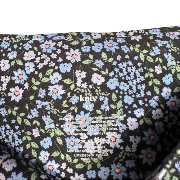 KNIX HiTouch Compression High Rise Biker Essential Shorts 7.5” in garden daze - Picture 6 of 7